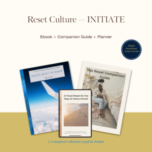 Reset Culture Initiate digital collection including ebook, companion guide, and planner mockup